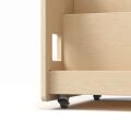 BusyKids Doppelseitiges Bücherregal auf Rollen